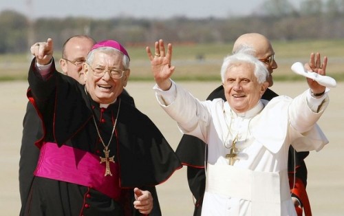 Archbishop Pietro Sambi and Pope Benedict XVI