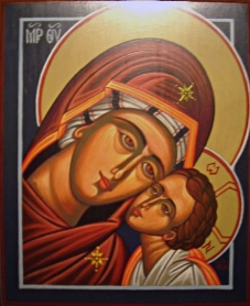 La Virgen Mar�a y el ni�o Jes�s