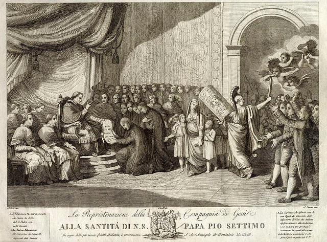 Restauración de la Compañía de Jesús. Lectura de la Bula Restauración de la Compañía de Jesús. Lectura de la Bula