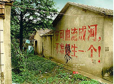 �Incluso si sangras lo suficiente para hacer un r�o, �no debes dar a luz a un ni�o extra!�